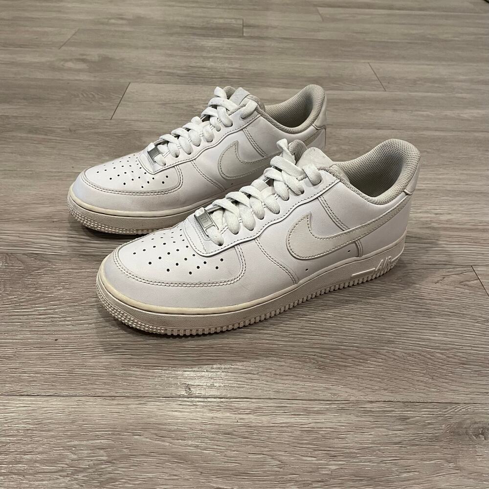Air Force 1 White Sneakers Trainers Streetwear Men’s Size 9